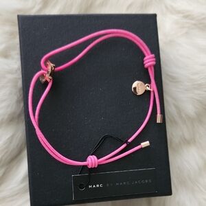NWT Marc by Marc Jacobs Vibrant Pink Cord Bracelet